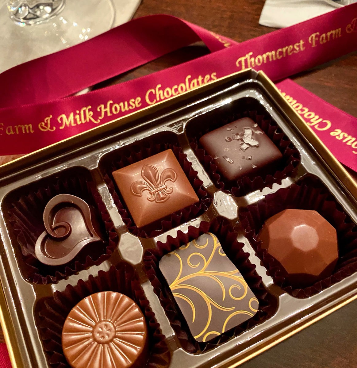 The Scrumptious Nine Chocolate Box – Thorncrest Farm, LLC & Milk House  Chocolates