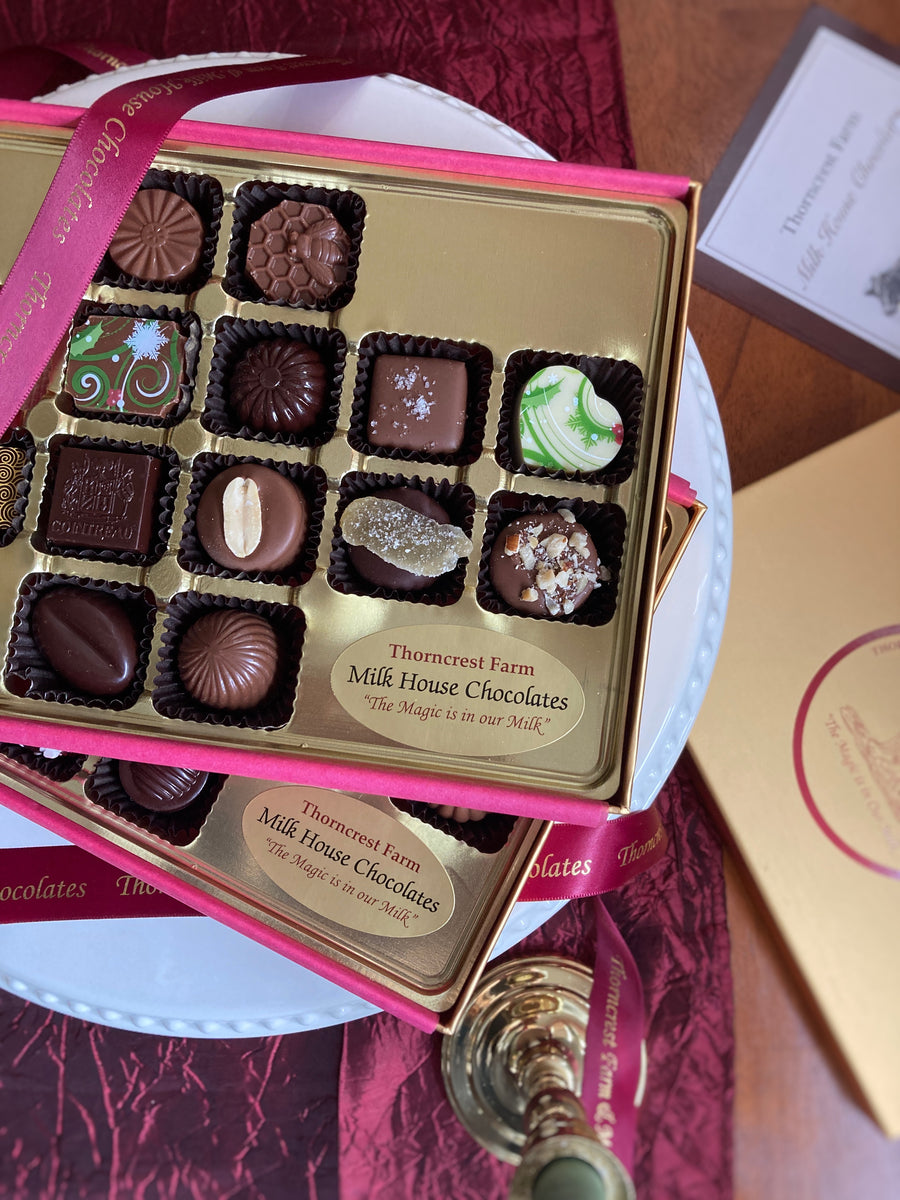 The Scrumptious Nine Chocolate Box – Thorncrest Farm, LLC & Milk House  Chocolates