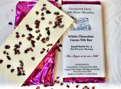 White Chocolate Cacao Nib Bar