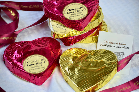 Valentine's Chocolate Love Heart Bar - Solid Chocolate